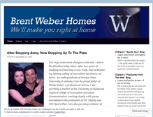 Tablet Screenshot of brentweberhomes.wordpress.com