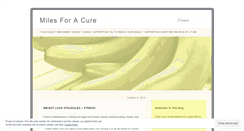 Desktop Screenshot of milesforacure.wordpress.com