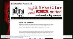 Desktop Screenshot of bleedfest.wordpress.com