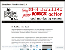 Tablet Screenshot of bleedfest.wordpress.com