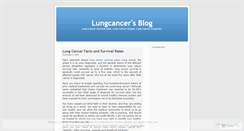 Desktop Screenshot of lungcancersurvivalrates.wordpress.com