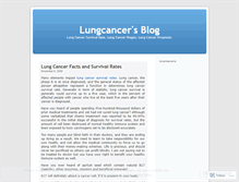 Tablet Screenshot of lungcancersurvivalrates.wordpress.com