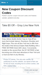 Mobile Screenshot of newcoupon.wordpress.com