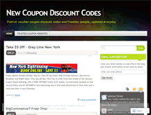 Tablet Screenshot of newcoupon.wordpress.com