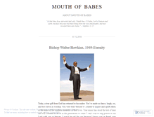 Tablet Screenshot of mouthofbabes.wordpress.com