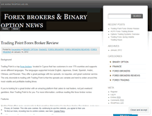 Tablet Screenshot of forexbrokersbinaryoption.wordpress.com