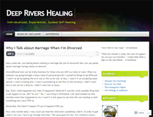 Tablet Screenshot of deeprivershealing.wordpress.com