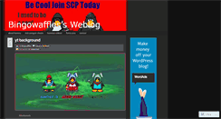 Desktop Screenshot of bingowaffles.wordpress.com