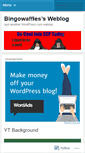 Mobile Screenshot of bingowaffles.wordpress.com