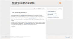 Desktop Screenshot of mikesrunningblogx.wordpress.com