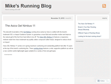 Tablet Screenshot of mikesrunningblogx.wordpress.com