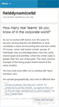 Mobile Screenshot of fielddynamicsltd.wordpress.com