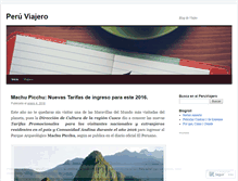 Tablet Screenshot of peruviajero.wordpress.com