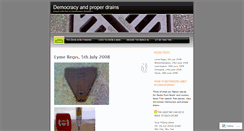 Desktop Screenshot of democracyandproperdrains.wordpress.com