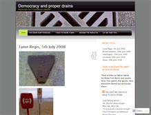 Tablet Screenshot of democracyandproperdrains.wordpress.com