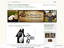Tablet Screenshot of homeandgardenmarket.wordpress.com