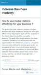 Mobile Screenshot of increasebusinessvisibility.wordpress.com