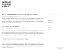 Tablet Screenshot of increasebusinessvisibility.wordpress.com