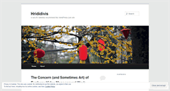 Desktop Screenshot of hrididivis.wordpress.com