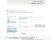 Tablet Screenshot of learninggermaningermany.wordpress.com