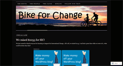 Desktop Screenshot of bikeforchange.wordpress.com