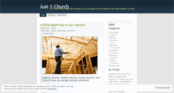 Desktop Screenshot of just1church.wordpress.com