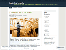 Tablet Screenshot of just1church.wordpress.com