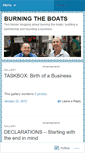 Mobile Screenshot of burningtheboats.wordpress.com