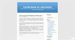 Desktop Screenshot of cornerstoneonjournalism.wordpress.com