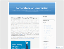 Tablet Screenshot of cornerstoneonjournalism.wordpress.com