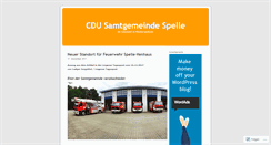 Desktop Screenshot of cdusamtgemeindespelle.wordpress.com