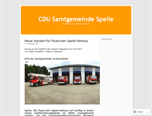 Tablet Screenshot of cdusamtgemeindespelle.wordpress.com