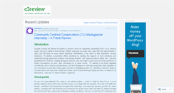 Desktop Screenshot of c3review.wordpress.com