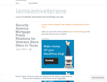 Tablet Screenshot of iamsamveterans.wordpress.com