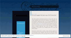 Desktop Screenshot of ieltspractice.wordpress.com