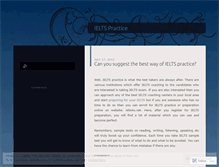 Tablet Screenshot of ieltspractice.wordpress.com