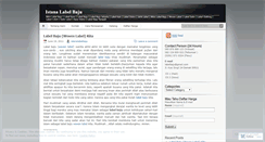 Desktop Screenshot of istanalabelbaju.wordpress.com
