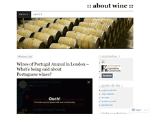 Tablet Screenshot of aboutwine.wordpress.com