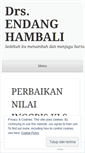 Mobile Screenshot of endanghambali.wordpress.com