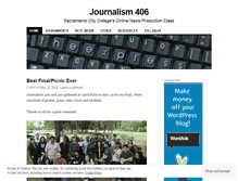 Tablet Screenshot of journalism406.wordpress.com