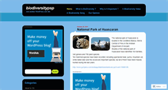 Desktop Screenshot of biodiversitypsp.wordpress.com