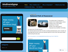 Tablet Screenshot of biodiversitypsp.wordpress.com