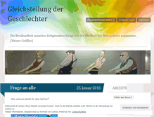Tablet Screenshot of gleichstellungdergeschlechter.wordpress.com