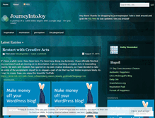 Tablet Screenshot of journeyintojoy.wordpress.com