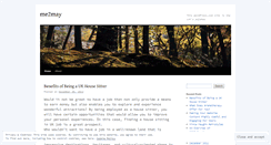 Desktop Screenshot of me2may.wordpress.com