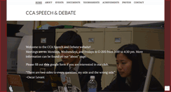 Desktop Screenshot of ccaspeechdebate.wordpress.com