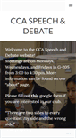 Mobile Screenshot of ccaspeechdebate.wordpress.com