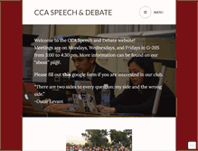 Tablet Screenshot of ccaspeechdebate.wordpress.com