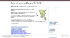 Desktop Screenshot of entrepreneurschangingtheworld.wordpress.com