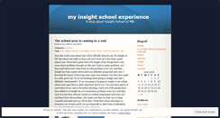 Desktop Screenshot of insightschool.wordpress.com